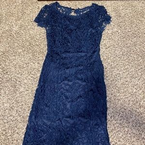 Navy lace dress
